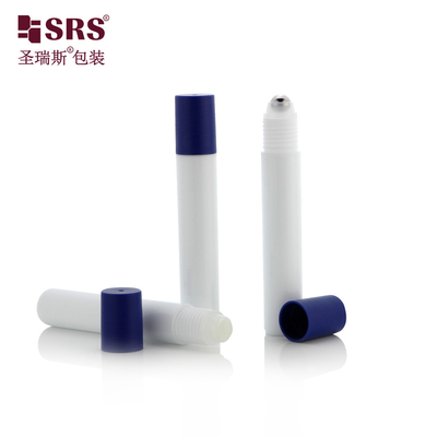 Injectie Witte kleur Ronde oogverzorging Serum Plastic Leeg 15 ml rolfles