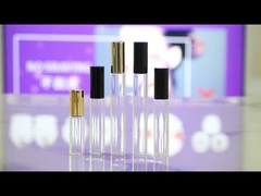 BLP17 15 ml 17mm metalen rozengoud glasfles met echte gouden bal en aluminium dop.