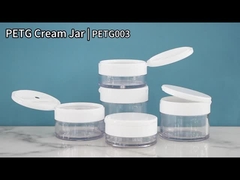 PETG003 Plastic pot met flip cap voor crème
