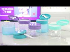 PET007 200g 250g 300g plastic PET-zalfpotje met flip-dop pincetlepel