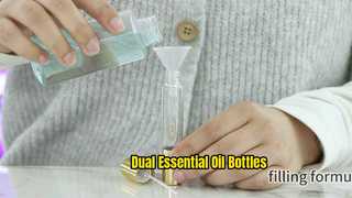 BLPD Mold Empty Transparent Glass Roll On Bottle Dual Double Ended Bottles voor essentiële olie