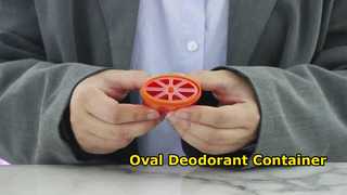 D040 Horloge: 15ML 40ML 50ML 75ML PP plastic ovale vorm deodorant gel container Showcase