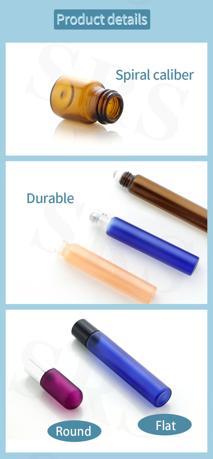 BLP-1ML Draagbare mini-monstergrootte lege transparante glazen fles rolverpakking 0